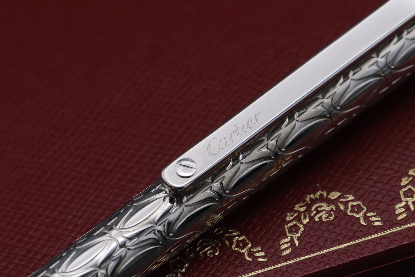 Cartier Santos de Cartier Palladium Ballpoint Pen