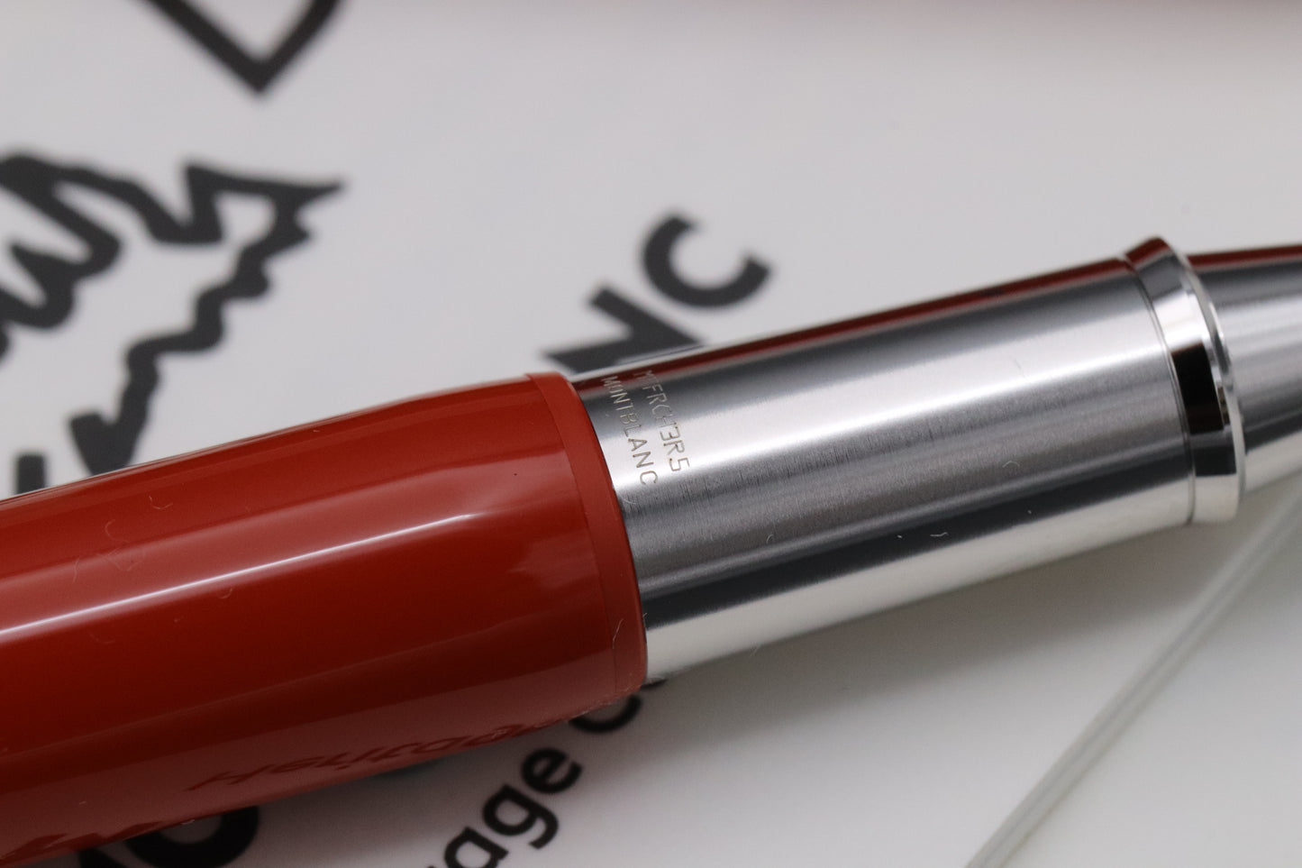 Montblanc Heritage Rouge et Noir Baby Coral-Lacquer Rollerball Pen - UNUSED