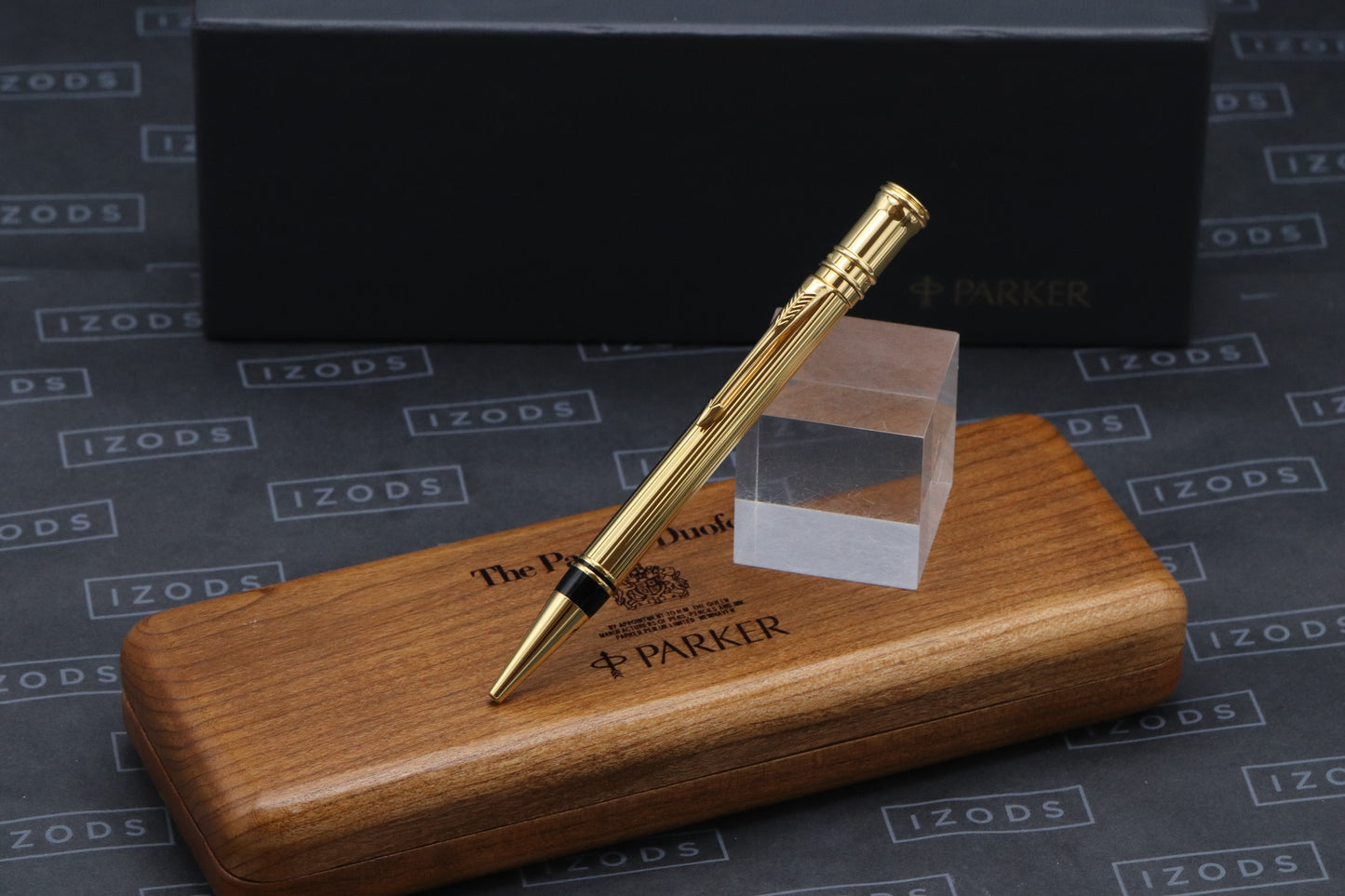 Parker Duofold Godron Gold Ballpoint Pen - 1991