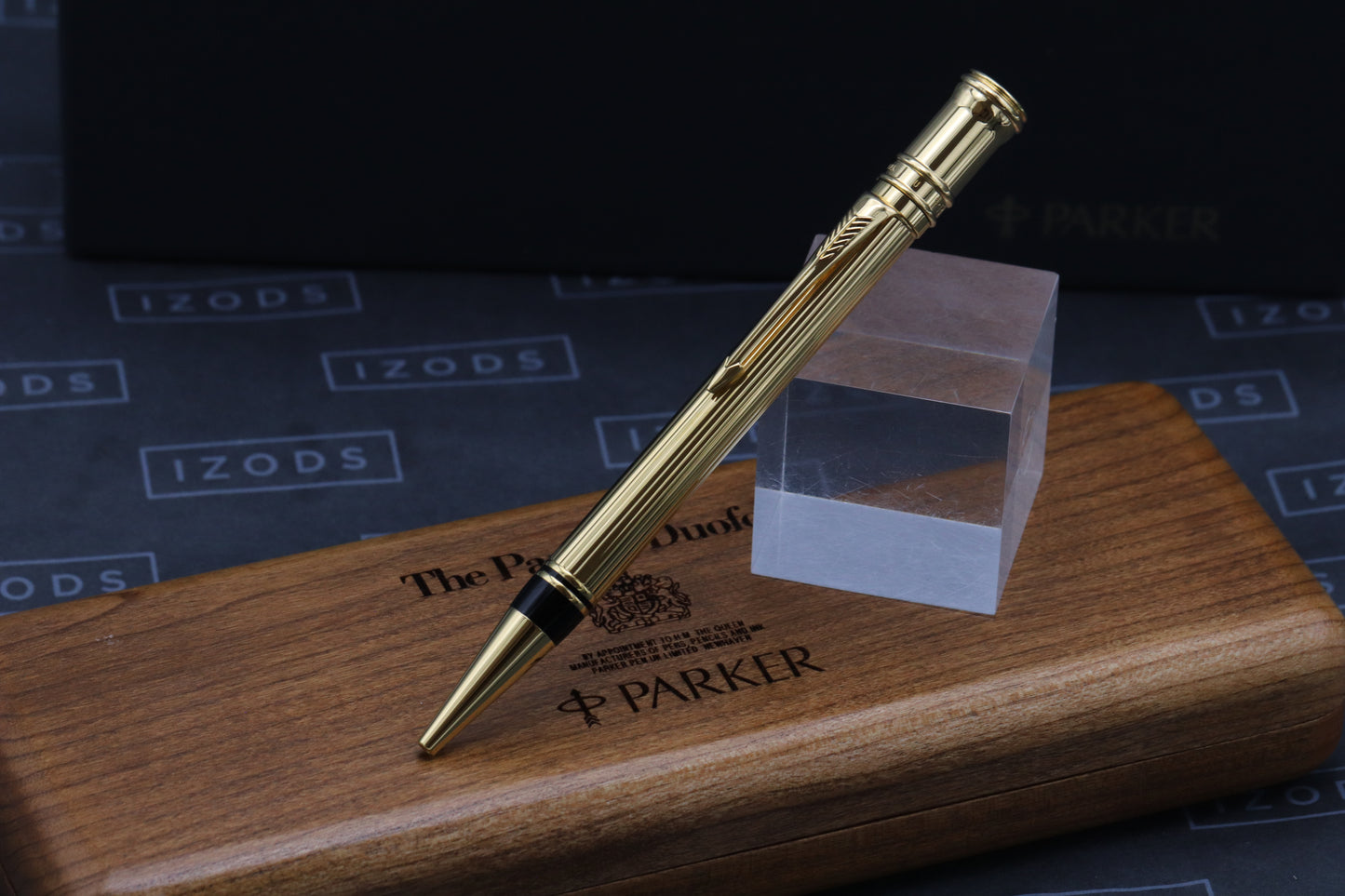 Parker Duofold Godron Gold Ballpoint Pen - 1991