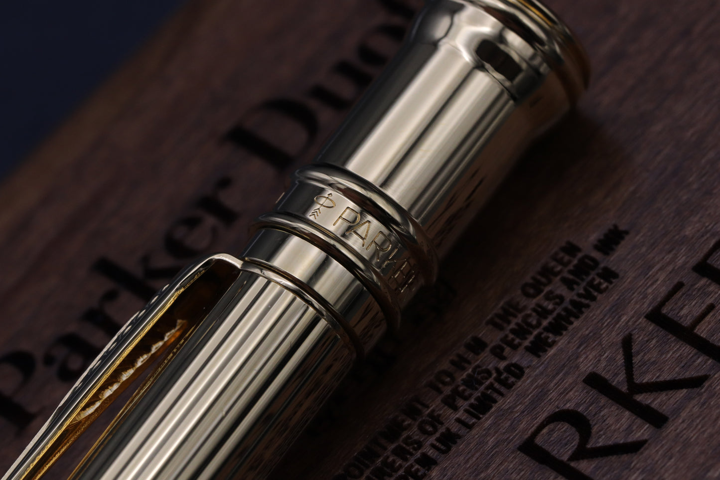 Parker Duofold Godron Gold Ballpoint Pen - 1991