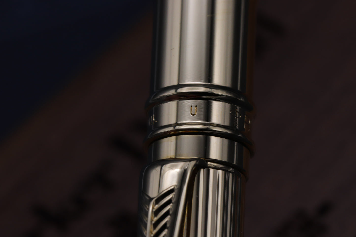 Parker Duofold Godron Gold Ballpoint Pen - 1991