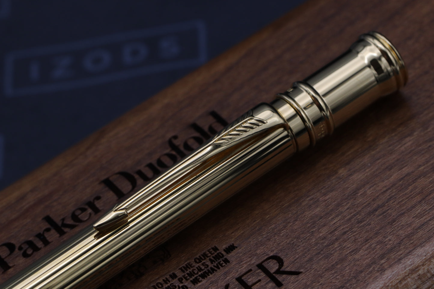 Parker Duofold Godron Gold Ballpoint Pen - 1991