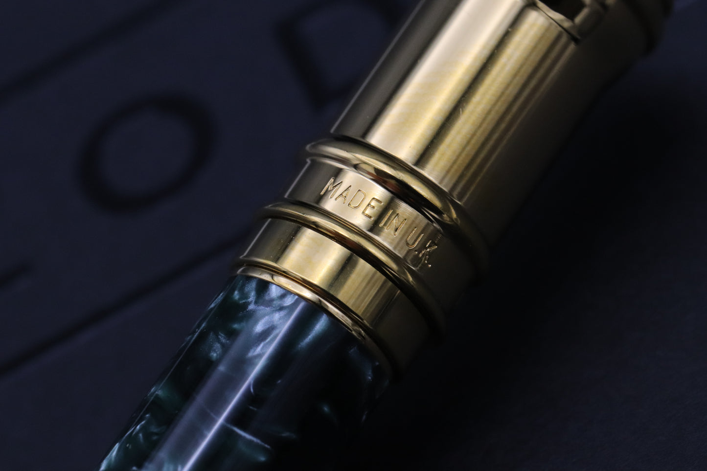 Parker Duofold International MKI Green Marble Ballpoint Pen - 1991