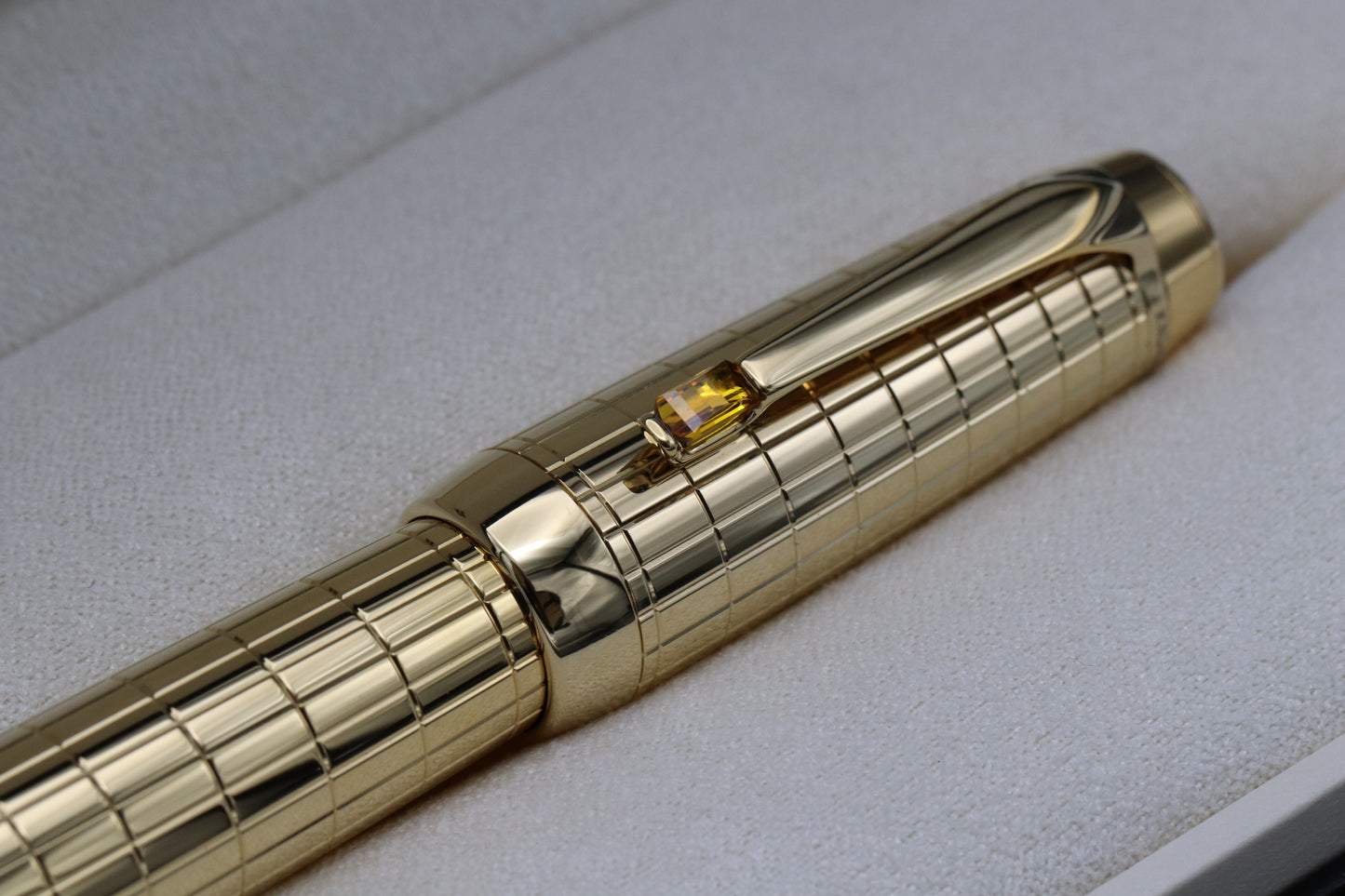 Montblanc Boheme Citrine Gold Plated Rollerball / Fineliner Pen