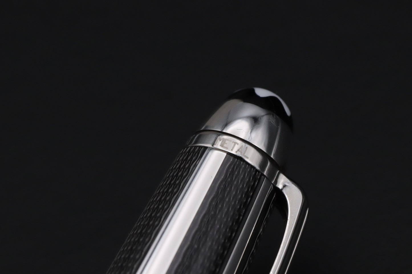Montblanc Meisterstuck Classique Silver Fibre Guilloche Fountain Pen - EF Nib - NEVER INKED