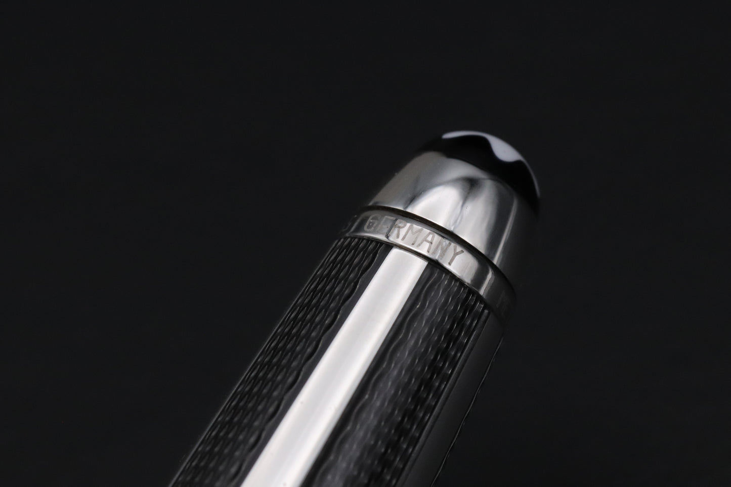Montblanc Meisterstuck Classique Silver Fibre Guilloche Fountain Pen - EF Nib - NEVER INKED