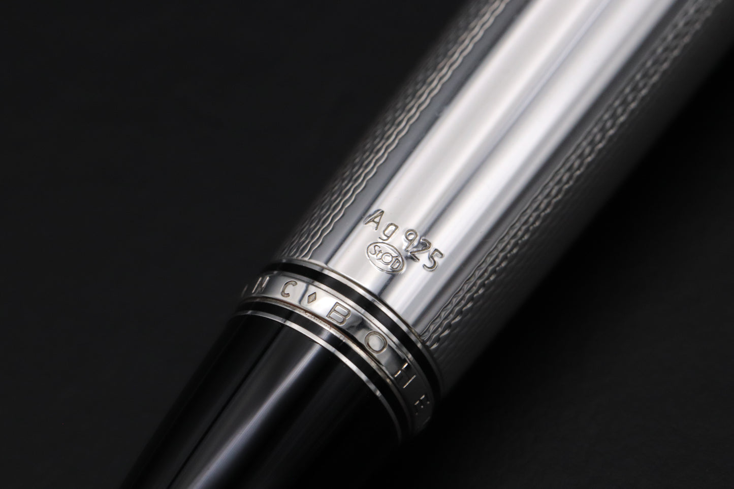 Montblanc Boheme Silver Bleu Sterling Silver Ballpoint Pen