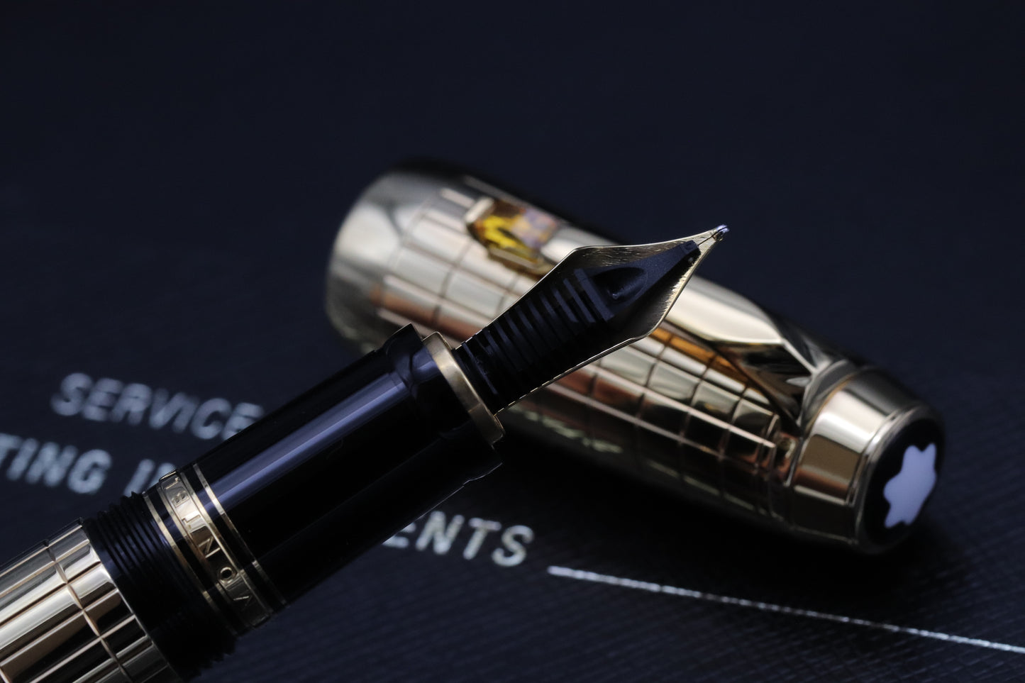 Montblanc Boheme Citrine Gold Plated Fountain Pen - UNUSED - Fine Nib