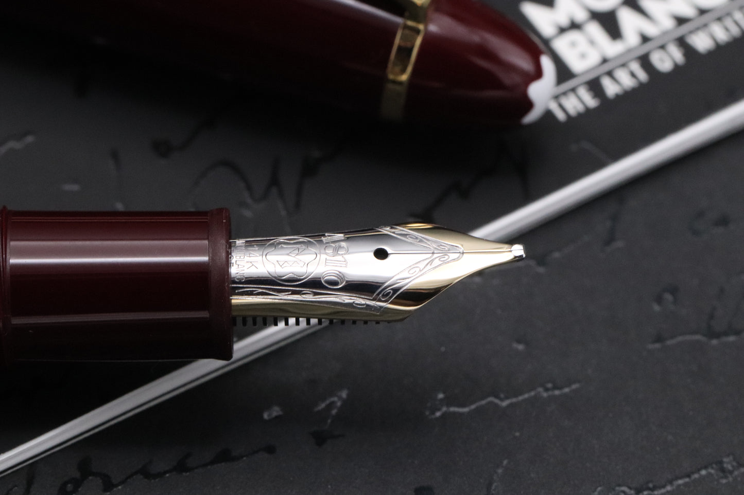 Montblanc Meisterstuck 146 LeGrand Bordeaux Fountain Pen - DIPPED - BB Nib