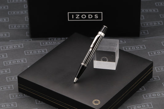 Montblanc Boheme Crystal Striped Sterling Silver Ballpoint Pen