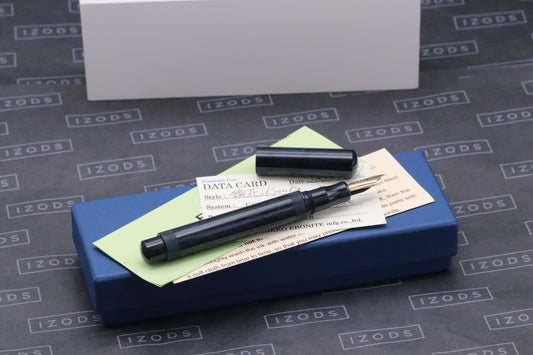 Eboya Kyouka Medium Size Shinkai Blue Ebonite Fountain Pen
