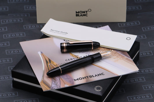 Montblanc Meisterstuck 149 Red Gold-Coated Fountain Pen - Rare O3B Nib - UNUSED