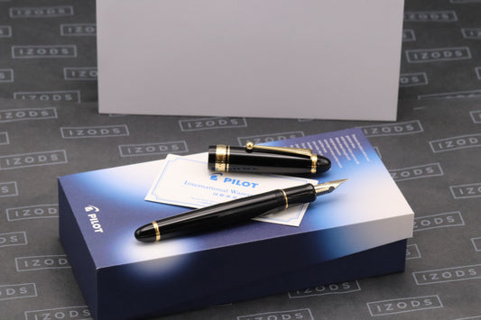 Pilot Custom 743 Black Fountain Pen - FA Nib