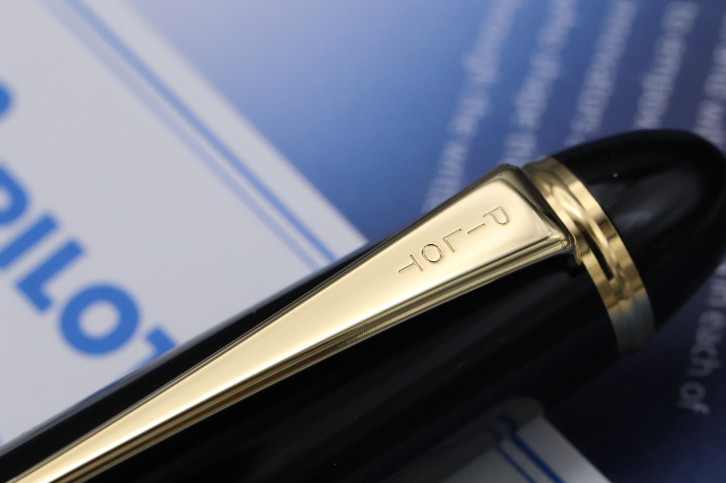 Pilot Custom 743 Black Fountain Pen - FA Nib