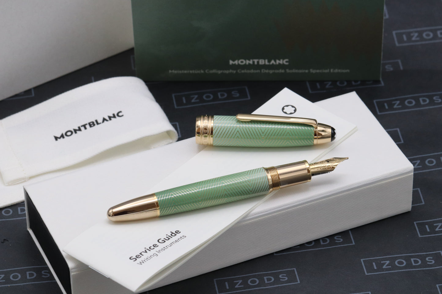 Montblanc LeGrand Celadon Degrade Solitaire Fountain Pen - UNUSED