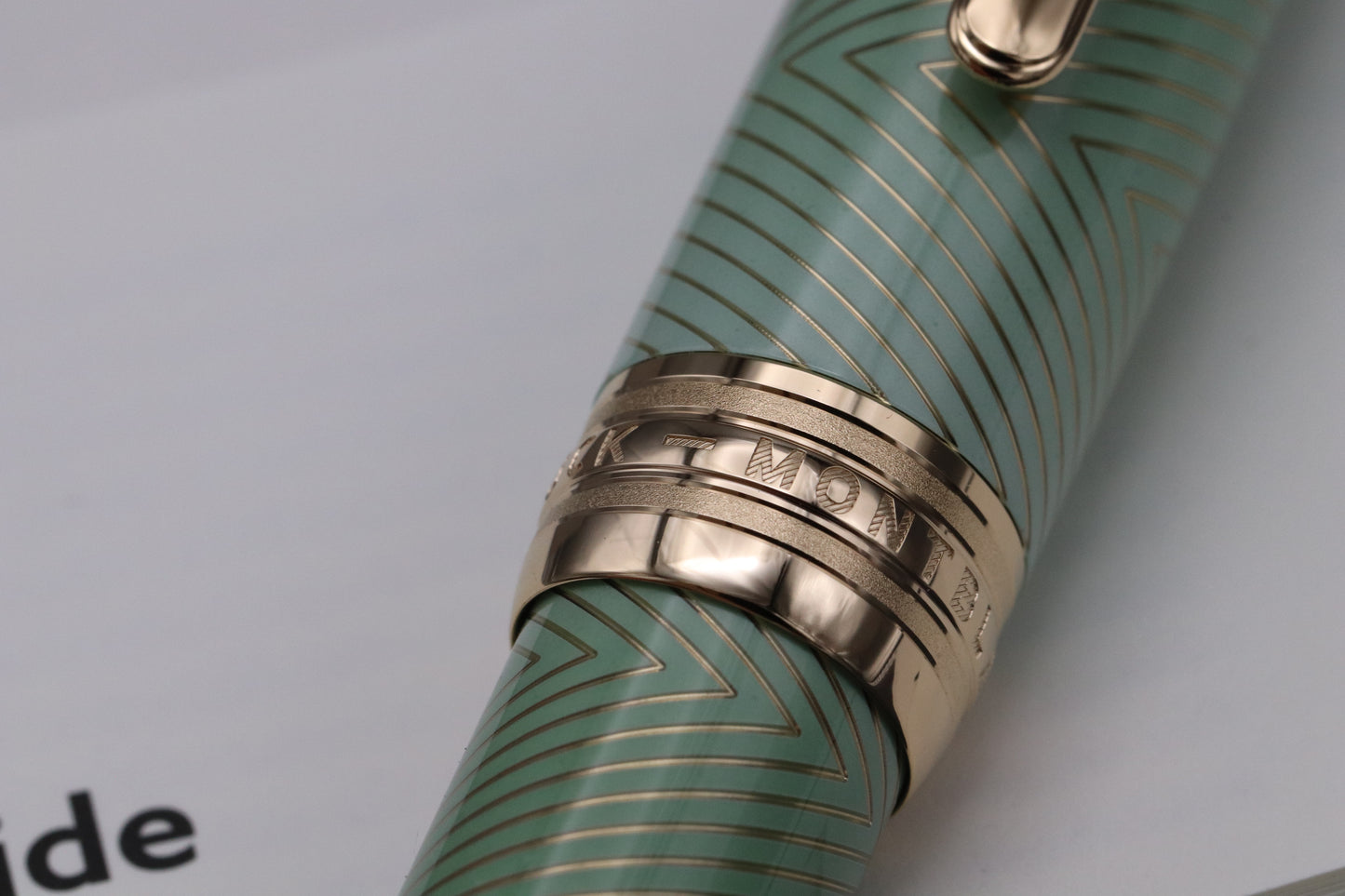 Montblanc LeGrand Celadon Degrade Solitaire Fountain Pen - UNUSED