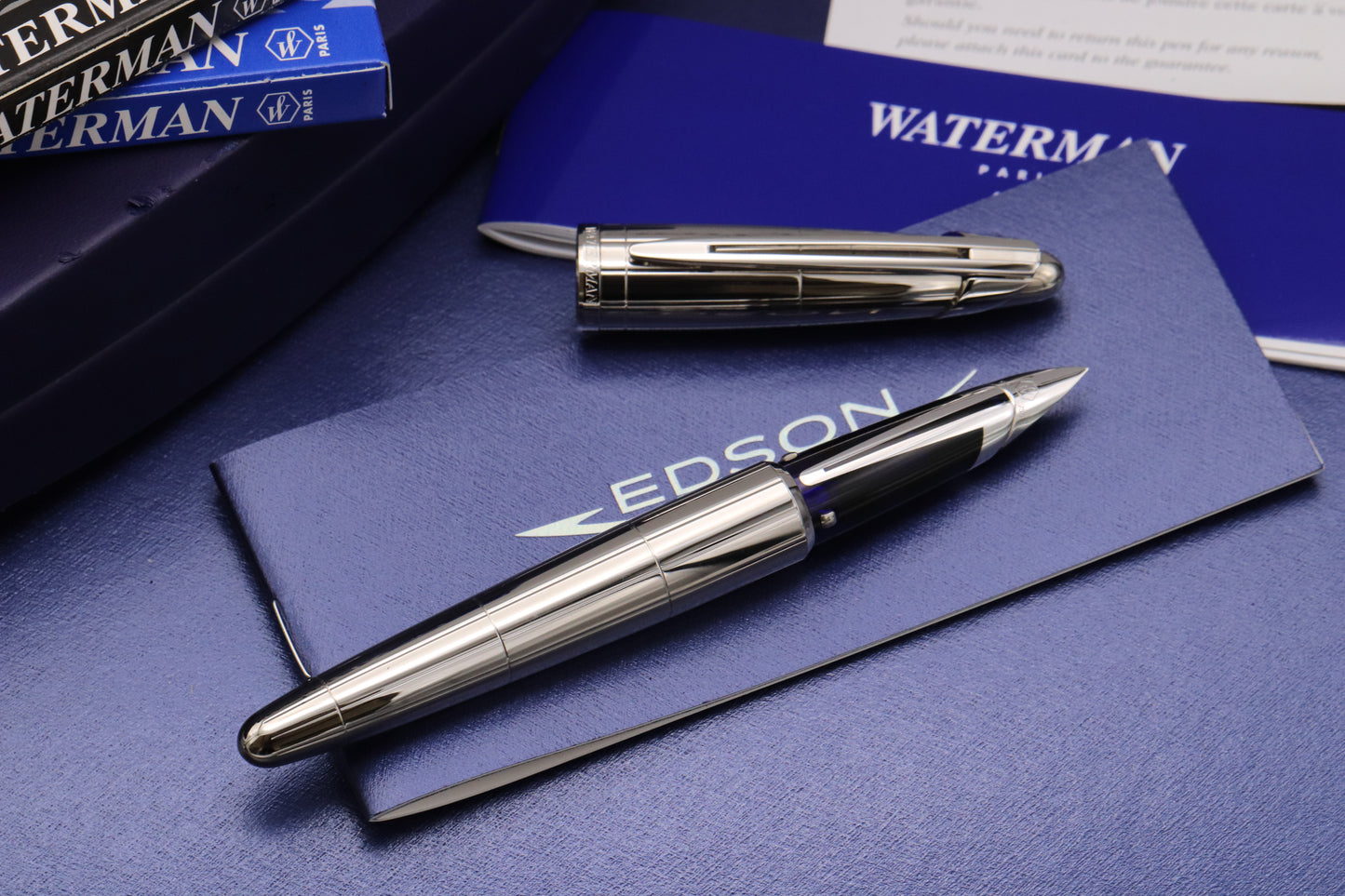 Waterman Edson 120th Anniversary Sterling Silver LE Fountain Pen - DIPPED