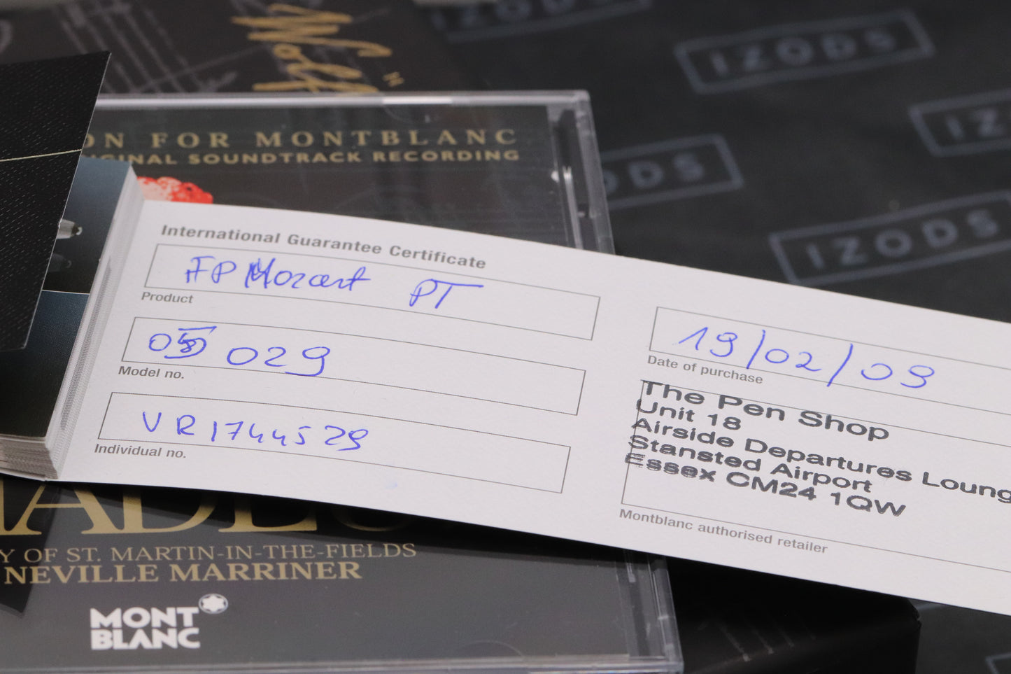 Montblanc Meisterstück 114 Mozart Platinum-Coated Fountain Pen