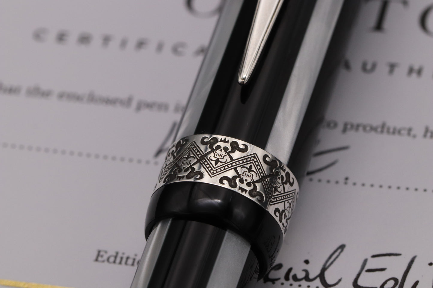 Onoto Hamlet Plunger Filler Fountain Pen with Rollerball Section - #8 Ti EF Nib