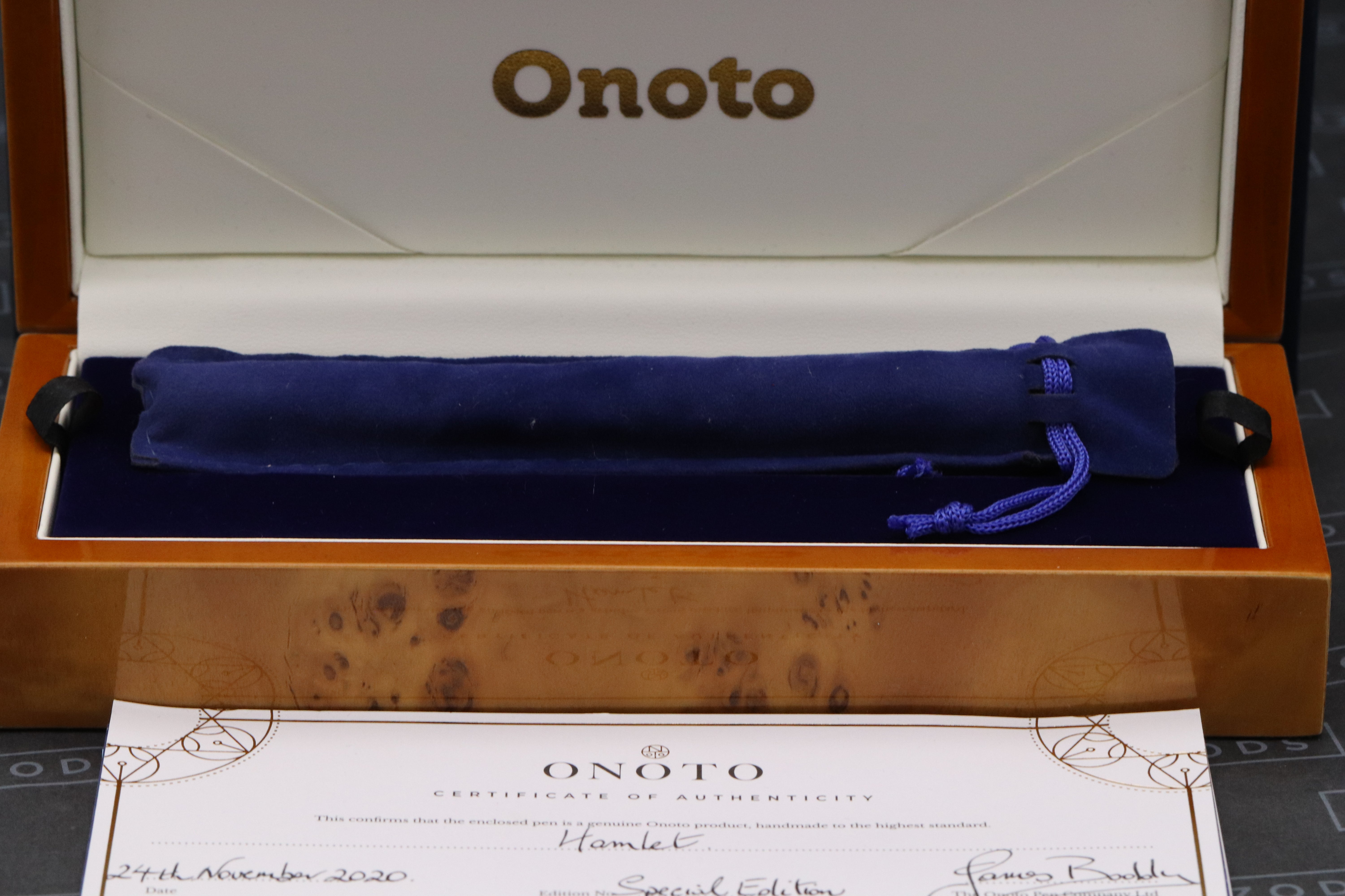 Onoto Hamlet Plunger Filler Fountain Pen with Rollerball Section