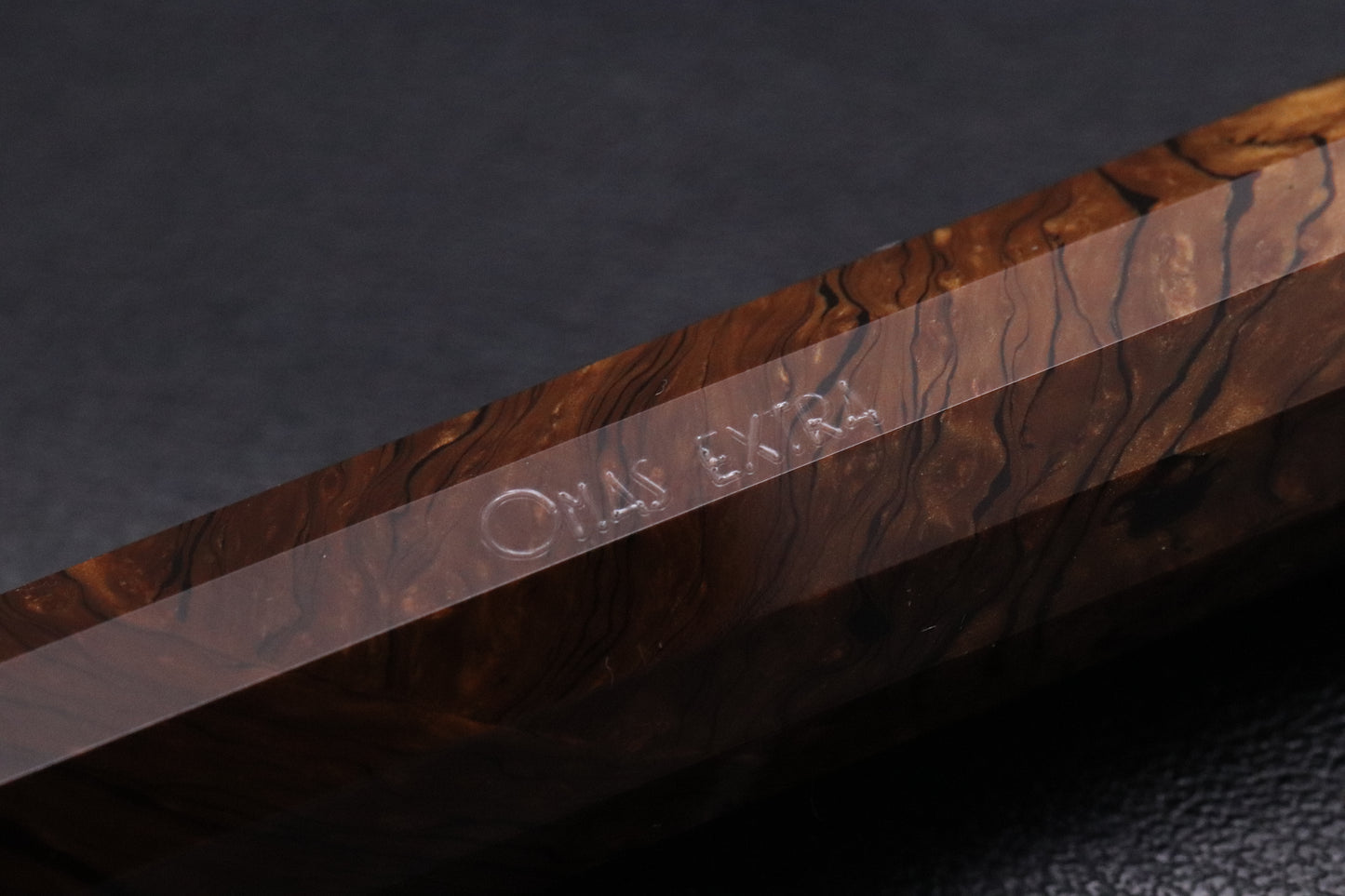 Omas Paragon Burlwood Celluloid Ruthenium Fountain Pen