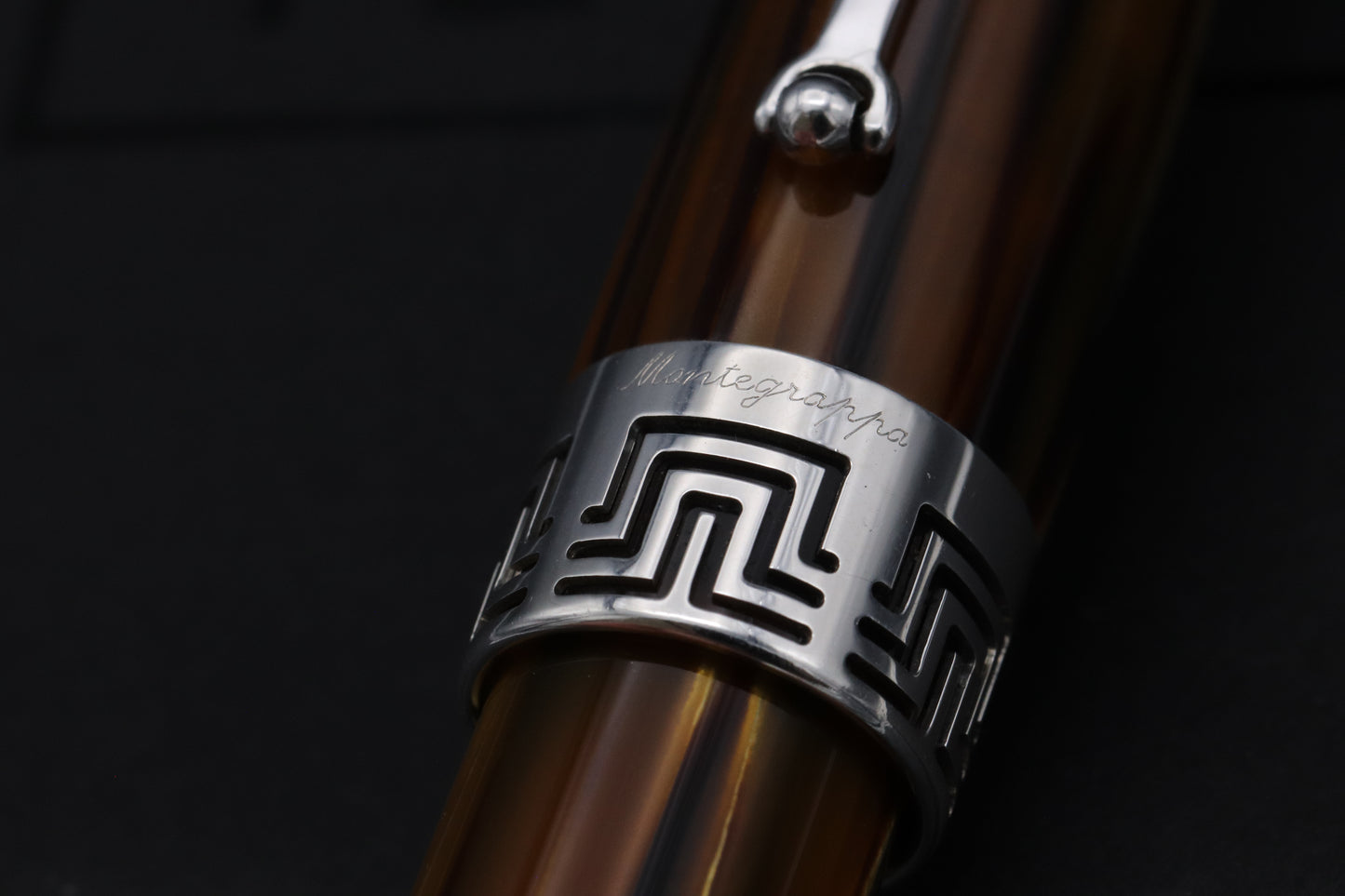 Montegrappa Extra 1930 Turtle Brown Celluloid Fountain Pen - Fully Serviced and Overhauled by Montegrappa 2025