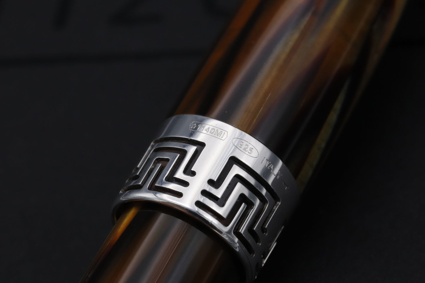 Montegrappa Extra 1930 Turtle Brown Celluloid Fountain Pen - Fully Serviced and Overhauled by Montegrappa 2025