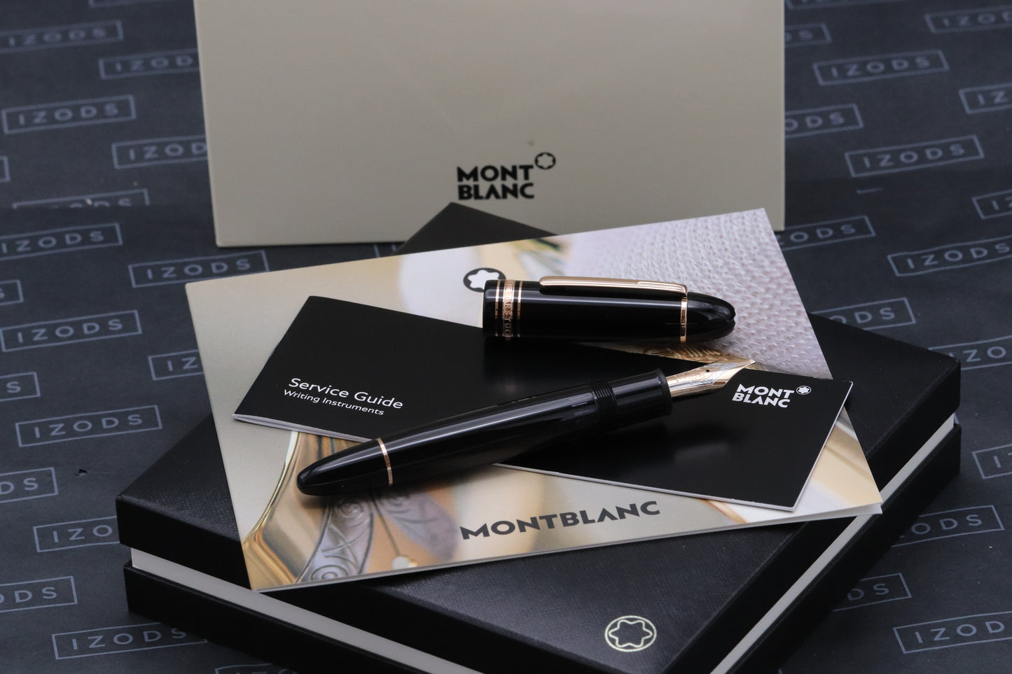 Montblanc Meisterstuck 149 Red Gold-Coated Fountain Pen - Rare O3B Nib