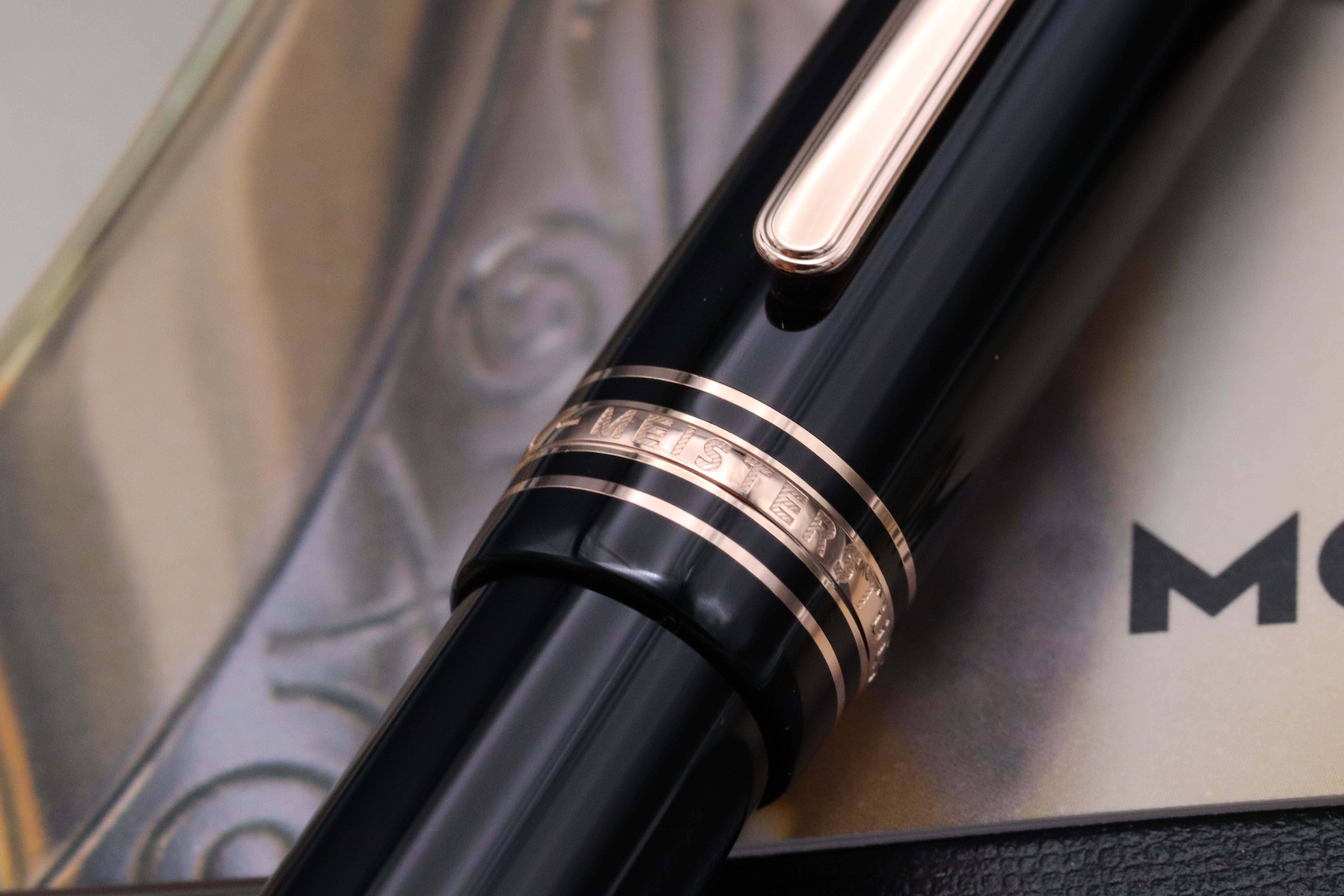 Montblanc Meisterstuck 149 Red Gold-Coated Fountain Pen - Rare O3B