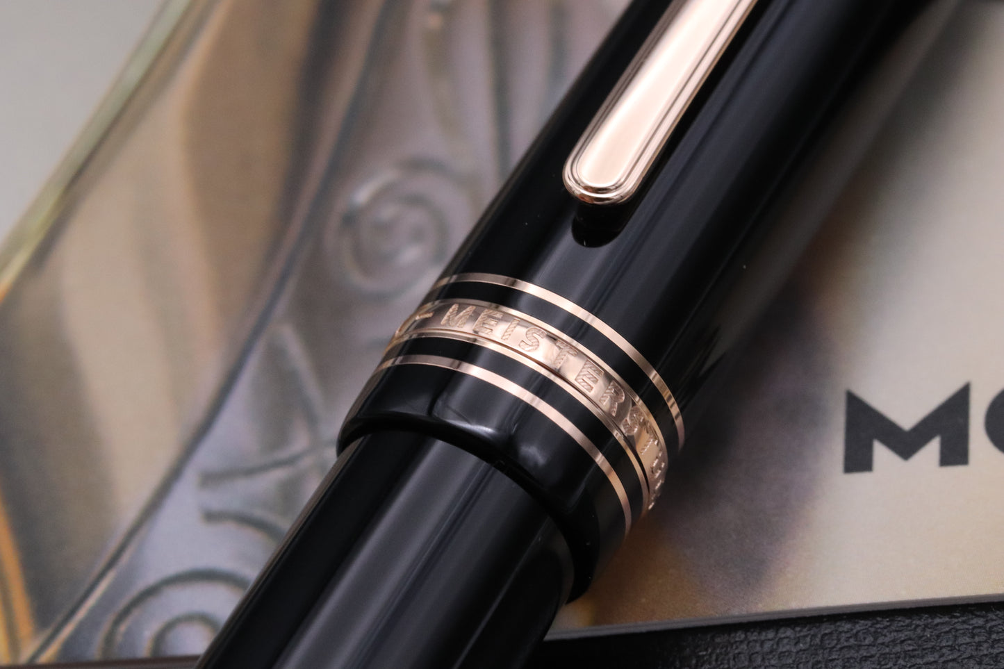 Montblanc Meisterstuck 149 Red Gold-Coated Fountain Pen - Rare O3B Nib
