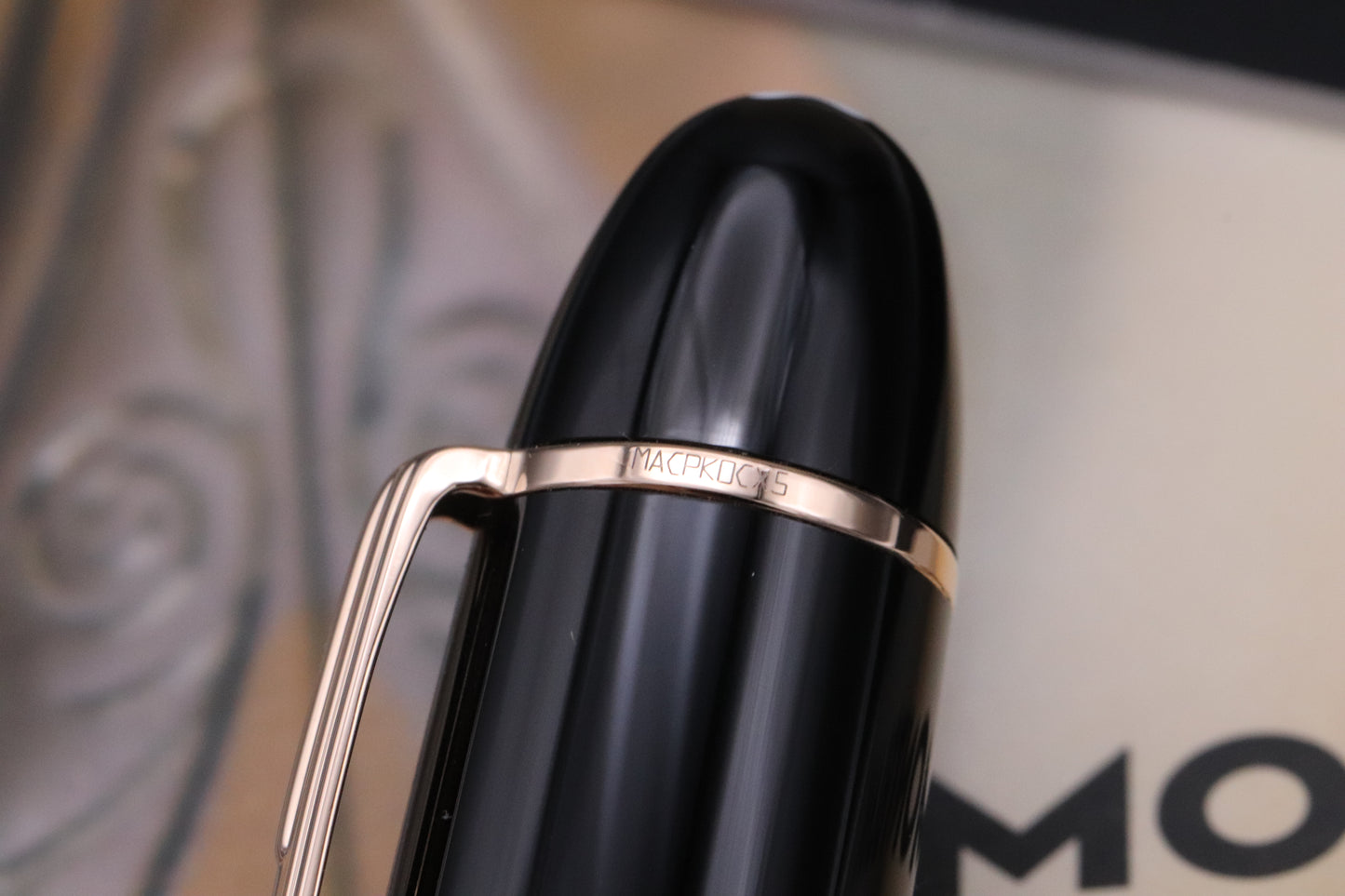 Montblanc Meisterstuck 149 Red Gold-Coated Fountain Pen - Rare O3B Nib