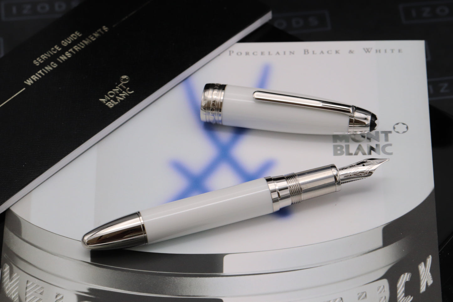 Montblanc Masters for Meisterstuck Meissen White Porcelain Fountain Pen - UNUSED