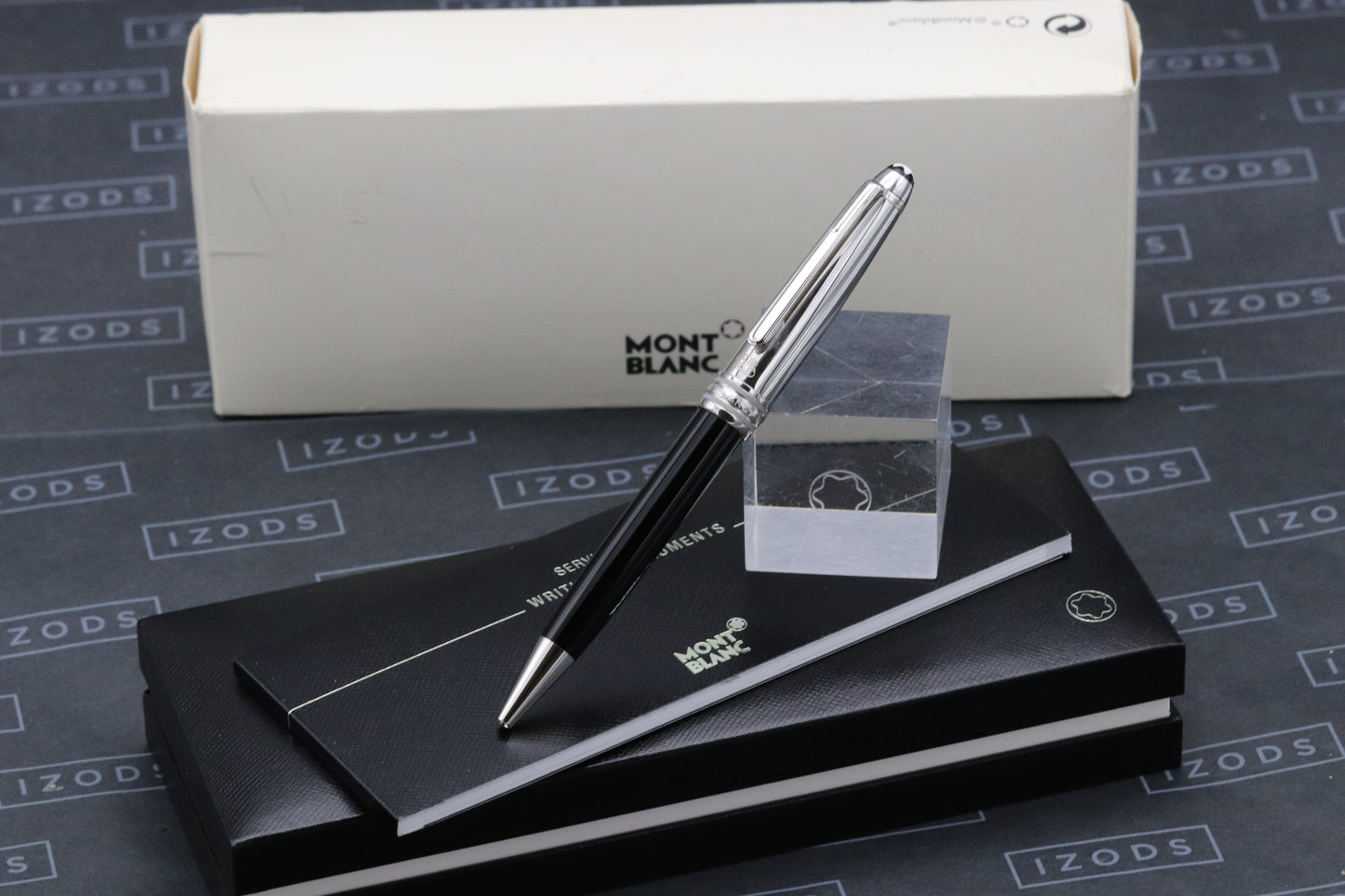 Montblanc Meisterstuck 164 Classique Steel Doue Ballpoint Pen - SJP Logo
