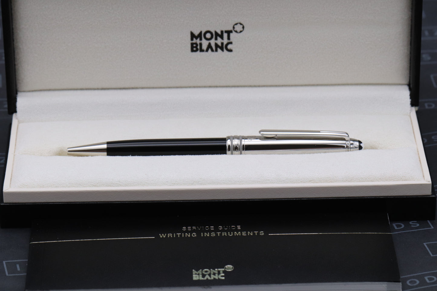 Montblanc Meisterstuck 164 Classique Steel Doue Ballpoint Pen - SJP Logo