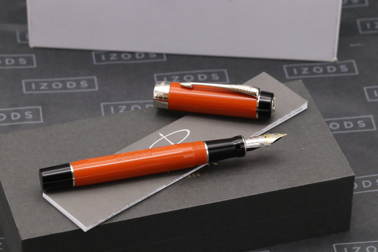 Parker Duofold Centennial Big Red Fountain Pen - NEVER INKED