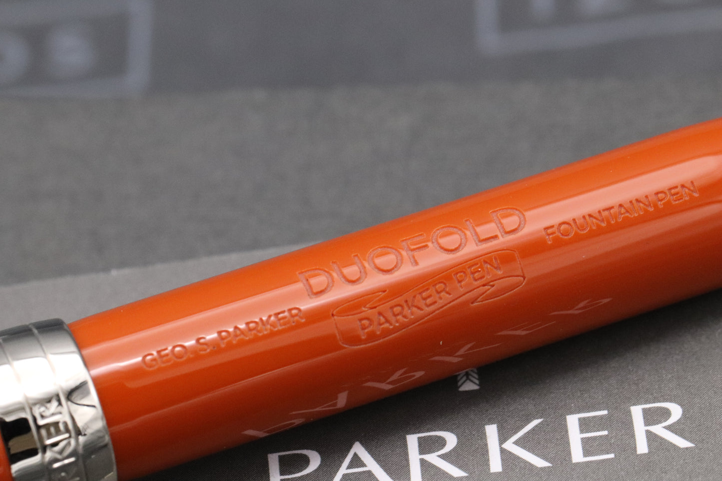 Parker Duofold Centennial Big Red Fountain Pen - NEVER INKED