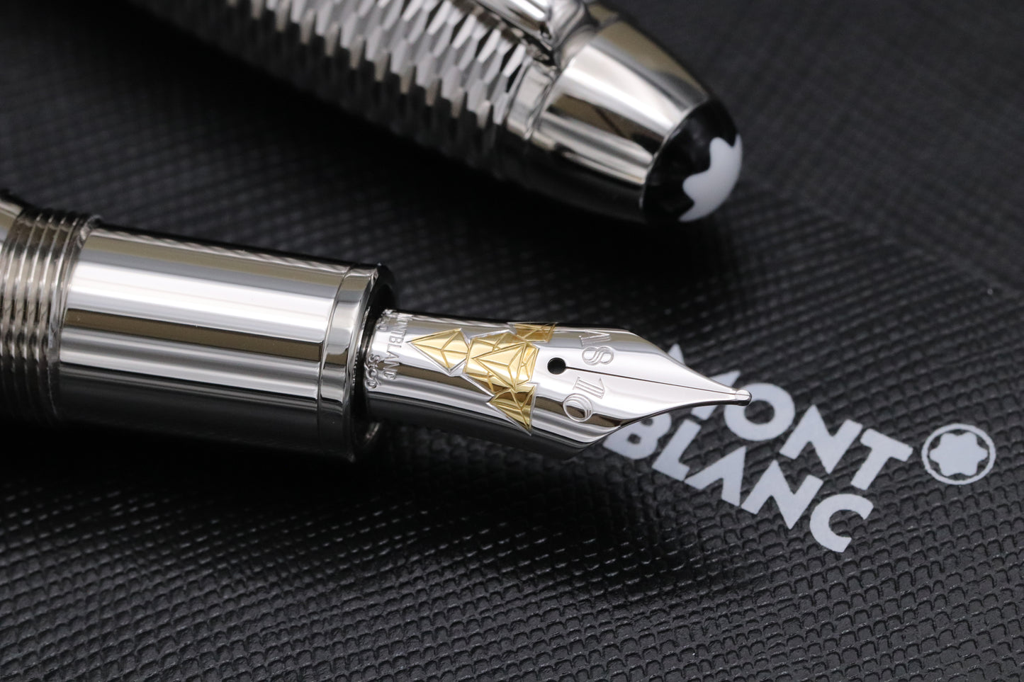 Montblanc Meisterstuck LeGrand Geometry Platinum-Coated Fountain Pen - UNUSED