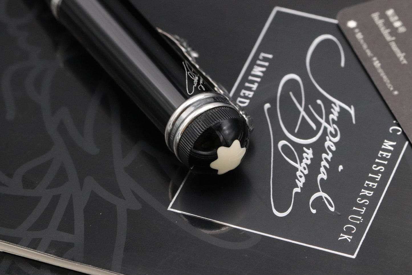 Montblanc Writers Edition Imperial Dragon Fountain Pen - DIPPED - Broad Nib