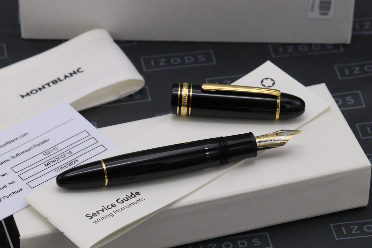 Montblanc Meisterstuck 149 Gold-Coated Fountain Pen - Oblique Triple Broad Nib
