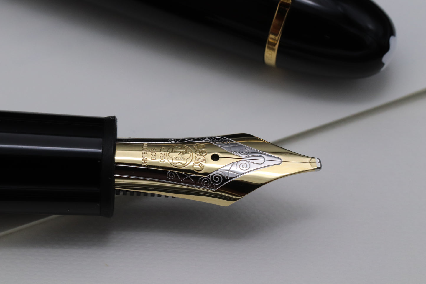 Montblanc Meisterstuck 149 Gold-Coated Fountain Pen - Oblique Triple Broad Nib