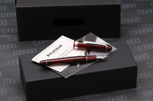 Platinum 3776 Bourgogne Red Fountain Pen - SF Nib - UNUSED