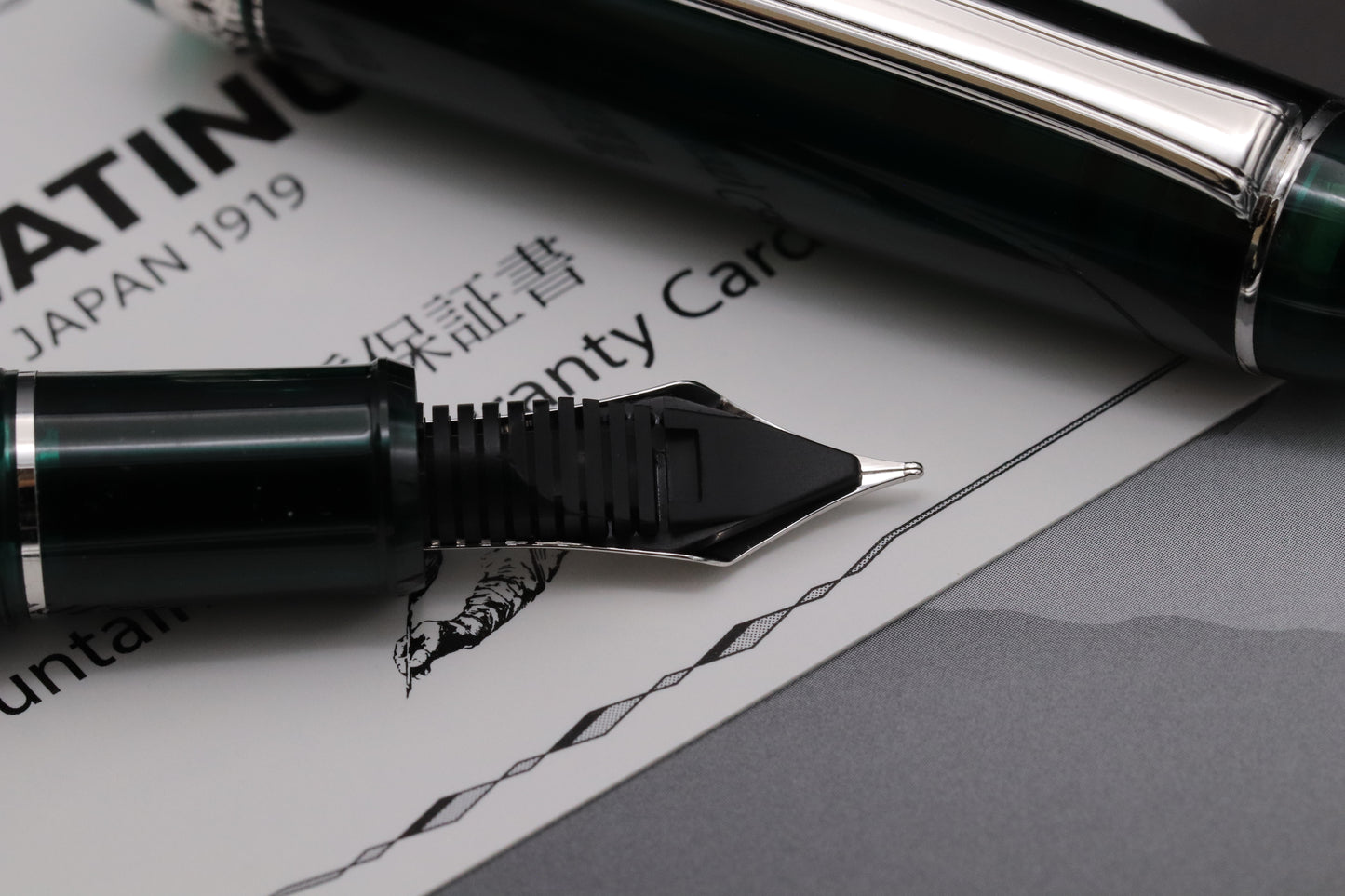 Platinum 3776 Laurel Green Fountain Pen - M Nib - UNUSED