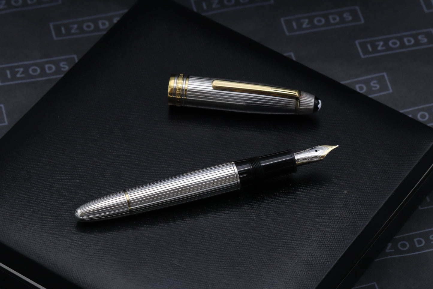 Montblanc Meisterstück 146 LeGrand Sterling Silver Pinstripe Fountain Pen