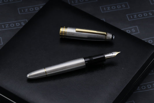 Montblanc Meisterstück 146 LeGrand Sterling Silver Pinstripe Fountain Pen