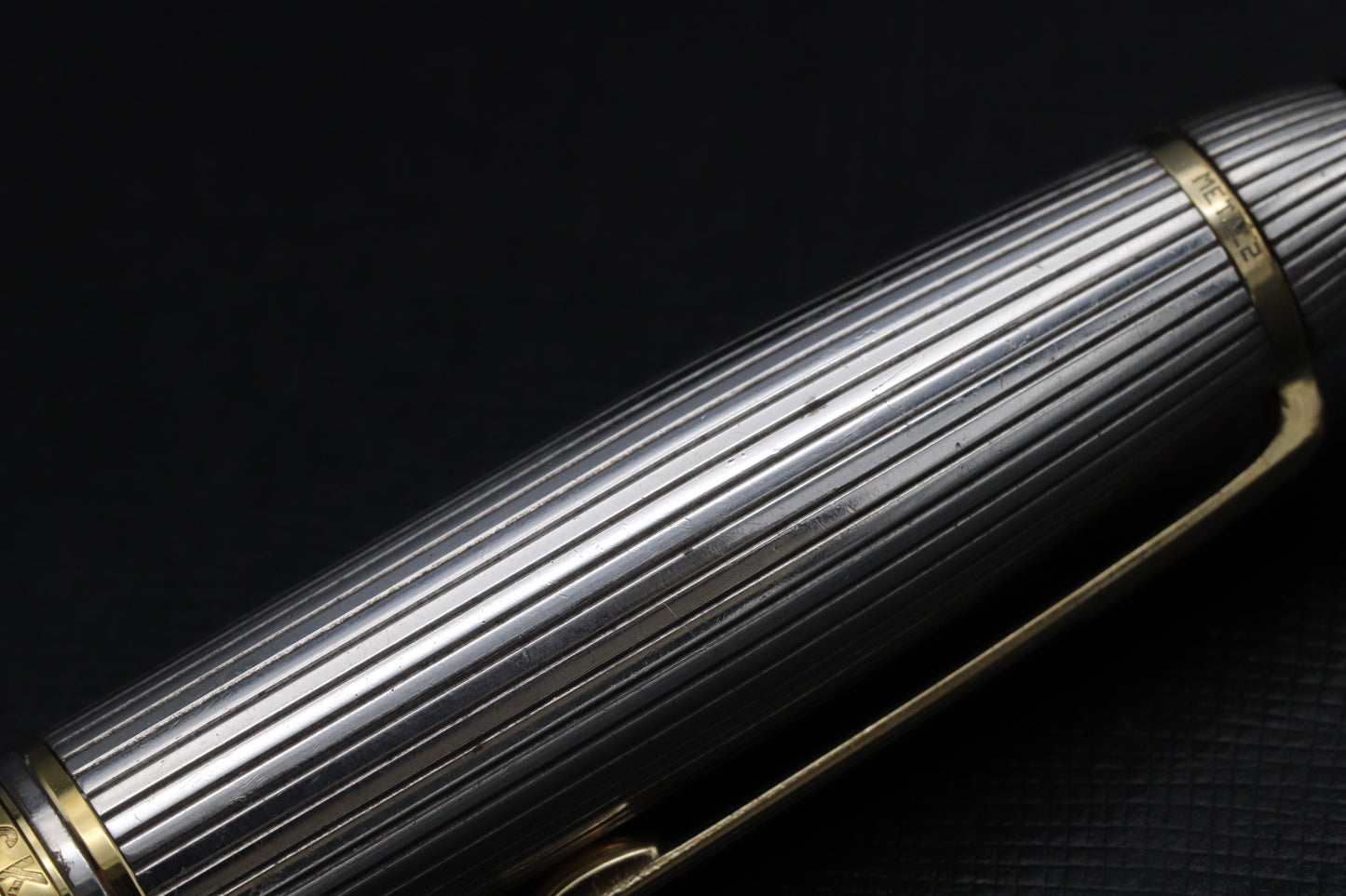 Montblanc Meisterstück 146 LeGrand Sterling Silver Pinstripe Fountain Pen