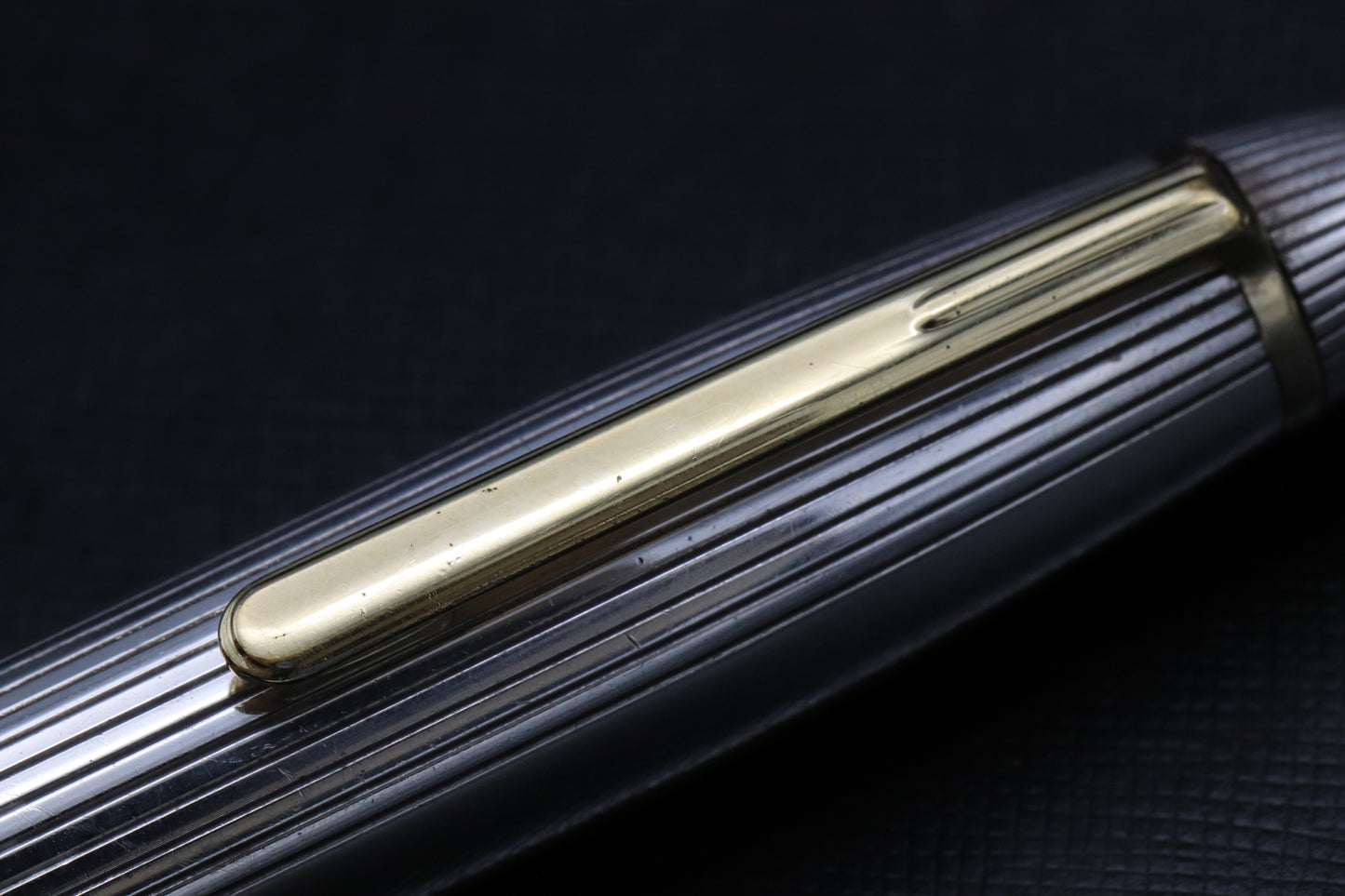 Montblanc Meisterstück 146 LeGrand Sterling Silver Pinstripe Fountain Pen