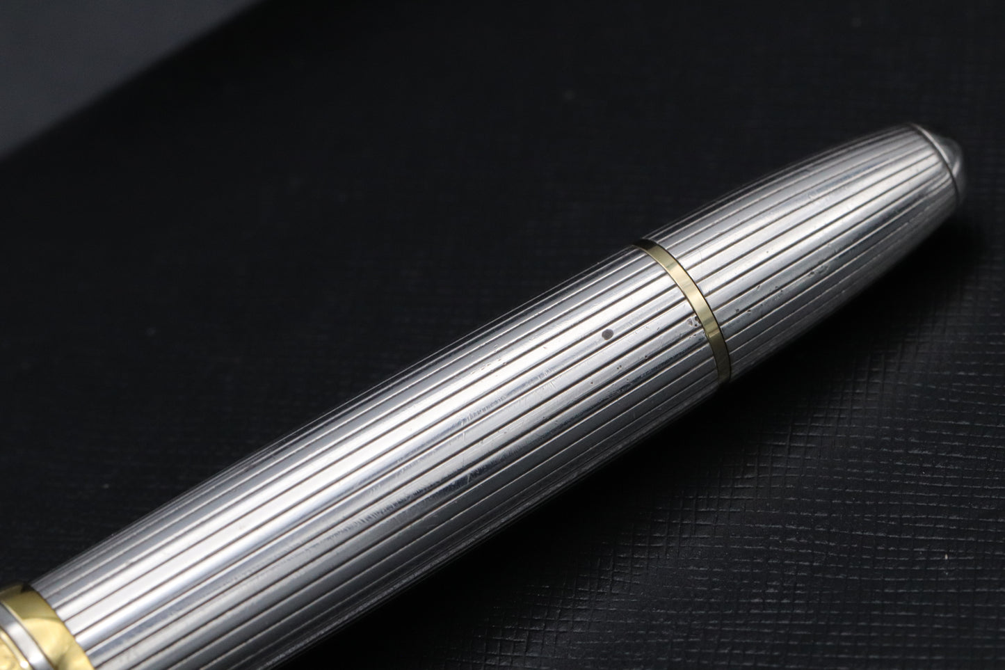 Montblanc Meisterstück 146 LeGrand Sterling Silver Pinstripe Fountain Pen