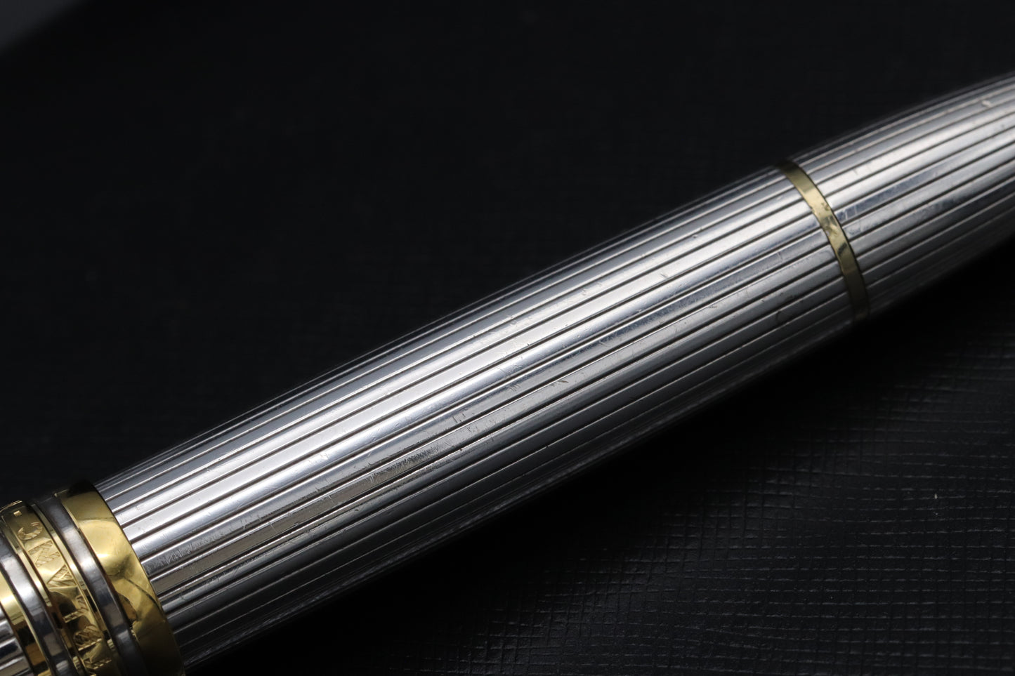 Montblanc Meisterstück 146 LeGrand Sterling Silver Pinstripe Fountain Pen