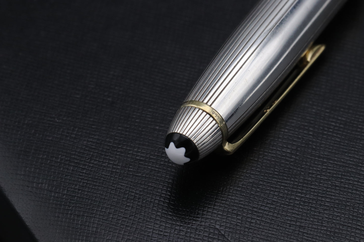 Montblanc Meisterstück 146 LeGrand Sterling Silver Pinstripe Fountain Pen